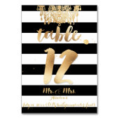 PixDezinesストライプ/Chandelier/フェイク金ゴールド/表12 テーブルナンバー (裏面)