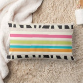 PixDezinesストライプ/DIYカラー ランバークッション (ブランケット)