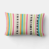 PixDezinesストライプ/DIYカラー ランバークッション (裏面)