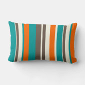 PixDezinesストライプ/DIYカラー ランバークッション (裏面)