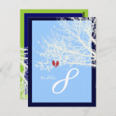 PixDezinesスノーバードのテーブルカード ポストカード (正面/裏面)