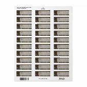 PixDezinesスノーフレークホワイト+モカ ラベル (フルシート)