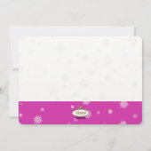 PixDezinesスノーフレーク写真誕生のお知らせ/DIY シーズンカード (裏面)