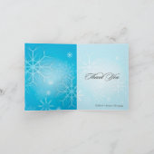 PixDezinesスノーフレーク/フォトサンキューカード サンキューカード (内部)