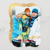 PixDezinesスノーフレーク/ホリデーカード シーズンカード (正面/裏面)