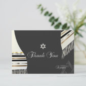 PixDezinesタルリット(ユダヤ教の)バル・ミツバー サンキューカード (スタンド正面)