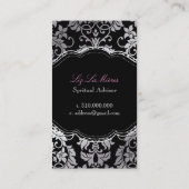 PixDezinesタンザダマスク/DIY背景 名刺 (裏面)