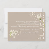 PixDezinesタンデリアンブリットシャロム/ダイカラー 招待状 (裏面)