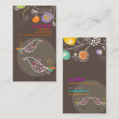 PixDezinesタンポポ+ラブバード/ディカ♥ラー 名刺 (正面/裏面)