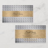 PixDezinesダイアモン切断鋼プレート/ダイフォント 名刺 (正面/裏面)