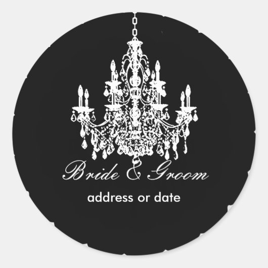 PixDezinesダイカラー、シャンデリア/2カラー ラウンドシール (正面)