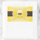 PixDezinesダイカラー、レモンズエストカップケーキ 長方形シール (バッグ)