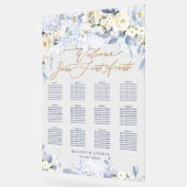 PixDezinesダスティエレガントブルーハイドシーティングチャート アクリルサイン (傾斜)