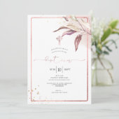 PixDezinesダスティバラEucalyptus Sprig Baptism 招待状 (スタンド正面)