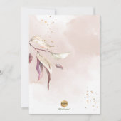 PixDezinesダスティバラEucalyptus Sprig Baptism 招待状 (裏面)