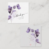 PixDezinesダスティパープルH2ユーカリプスブランチ ノートカード (正面/裏面)