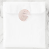 PixDezinesダスティピンクローズ金ゴールド《キリスト教》洗礼式や命名式 ラウンドシール (バッグ)