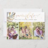 PixDezinesダスティブルーモンステラフェイクメタリック セーブザデート (正面)