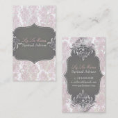 PixDezinesダマビクトリアンスク/DIY背景色 名刺 (正面/裏面)