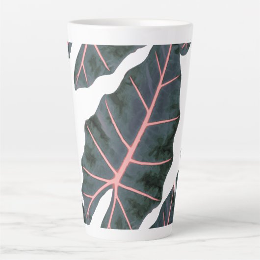 PixDezinesダークフォレストグリーンパラジウム カフェラテマグ (正面)