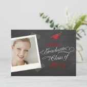 PixDezinesチャルクボードの目盛り 招待状 (スタンド正面)