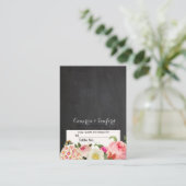 PixDezinesチャルクボードヴィンテージのプリムローズ/座席表 プレイスカード (スタンド正面)