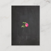 PixDezinesチャルクボードヴィンテージのプリムローズ/座席表 プレイスカード (裏面)