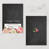 PixDezinesチャルクボードヴィンテージのプリムローズ/座席表 プレイスカード (正面/裏面)