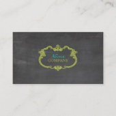 PixDezinesチャルクボード+フレお洒落ーム 名刺 (正面)