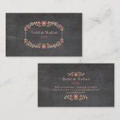 PixDezinesチャルクボード+プティットフルーア 名刺 (正面/裏面)