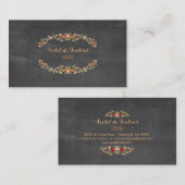 PixDezinesチャルクボード+プティットフルーア 名刺 (正面/裏面)