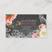 PixDezinesチャルクボード+ヴィンテージペニー 名刺 (裏面)