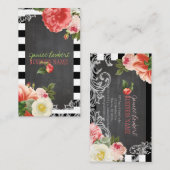 PixDezinesチャルクボード+ヴィンテージペニー 名刺 (正面/裏面)