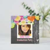 PixDezinesチャルクボード、屋外用パーティー 招待状 (スタンド正面)