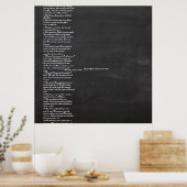 PixDezinesチャート+ランタン/シーティングチャート ポスター (キッチン)