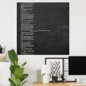 PixDezinesチャート+ランタン/シーティングチャート ポスター (ホームオフィス)