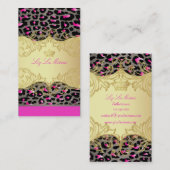 PixDezinesチータスポット/ディービーバックグラウンドカラー 名刺 (正面/裏面)