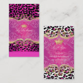 PixDezinesチータスポット/フランボワーズ 名刺 (正面/裏面)