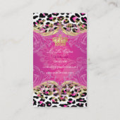 PixDezinesチータスポット/フランボワーズ 名刺 (裏面)