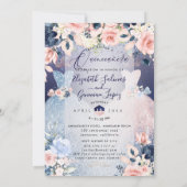 PixDezinesツインズキンセアニェラダスティブルー+赤面 招待状 (裏面)