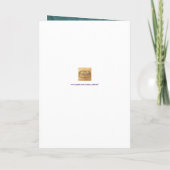 PixDezinesティール(緑がかった色)ギター/フォト/バー(ユダヤ教の)バル・ミツバー 招待状 (裏面)