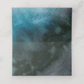 PixDezinesティール（緑がかった色）グリーンウォーター色バー（ユダヤ教の）バル・ミツバー プレイスカード (内部開封)