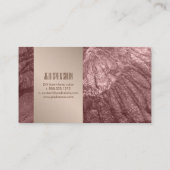 PixDezinesテクスチャ、メタリックフェイクブロンズ 名刺 (裏面)