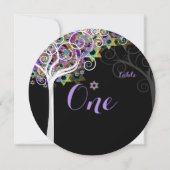 PixDezinesテーブルno.ツリー・オブ・ライフバルミツワー 招待状 (正面)