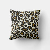 PixDezinesディージバックグランド色/ヒョウ クッション (裏面)