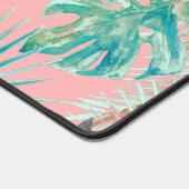 PixDezinesトロピカルパラダイスボタニカルパターン デスクマット (コーナー)