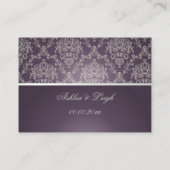 PixDezinesドルチェダマスク/プラム+アイボリー プレイスカード (裏面)