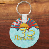 PixDezinesナマステ+風+水+日が差すこと+om キーホルダー (正面)