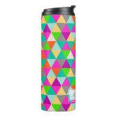 PixDezinesネオンカラー幾何学的/三角形 タンブラー (回転左)