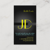 PixDezinesネオンクールライトモノグラム 名刺 (裏面)